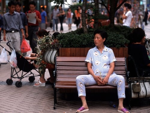 Shanghai - Wearing pyjamas outside seen as a sign of prosperity
