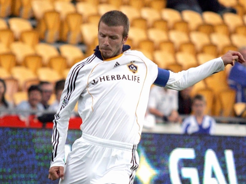 David Beckham was the subject of vocal criticism from a section of the LA Galaxy crowd