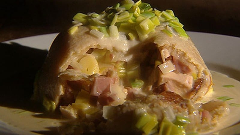 Richard Corrigan's Steamed Ham and Turkey Pudding