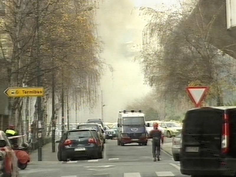 Bilbao - Emergency services evacuated television station ETB