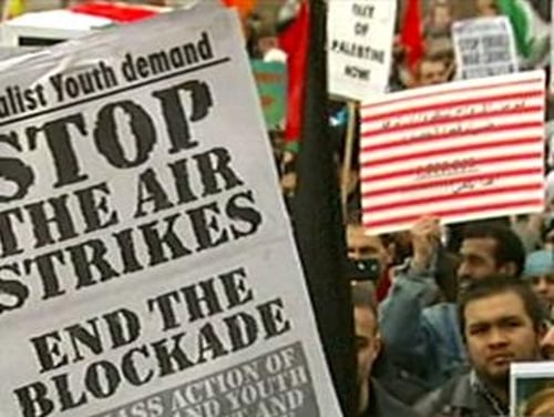 Gaza Protests - Protesters on both sides are fueled by the global media
