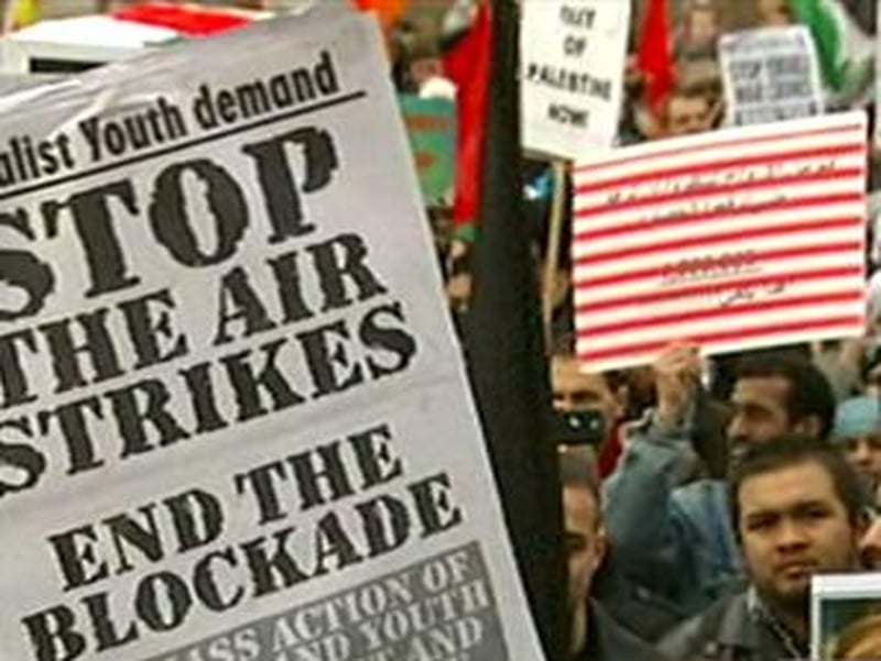 Gaza Protests - Protesters on both sides are fueled by the global media