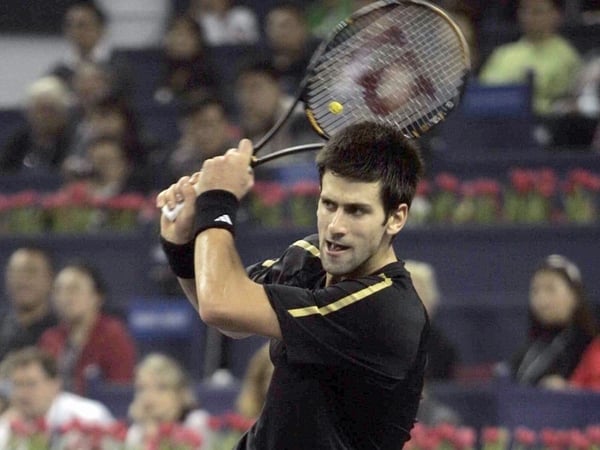 Novak Djokovic was beaten by rising star Ernests Gulbis
