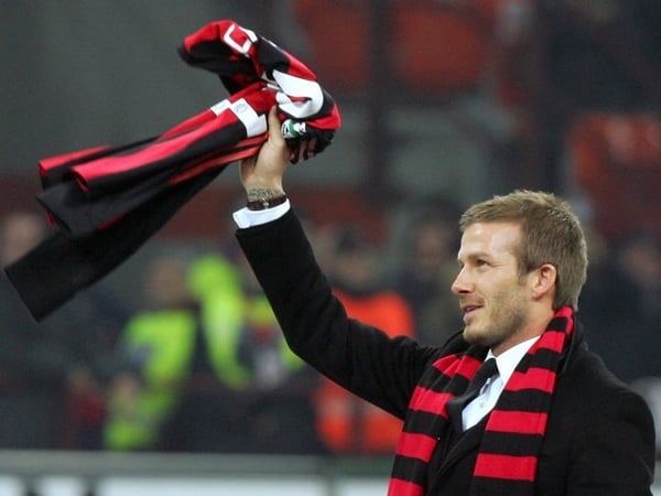 David Beckham proved to be a big hit with the Italian giants