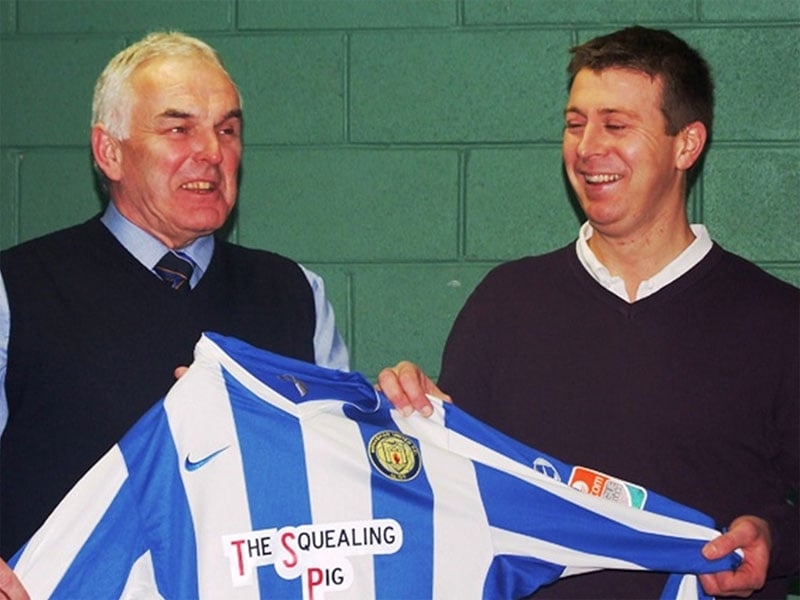 Monaghan chief Mick Cooke (l) with new assistant McGibbon