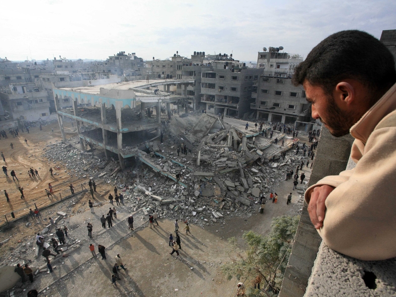Gaza - Mosque destroyed in attack