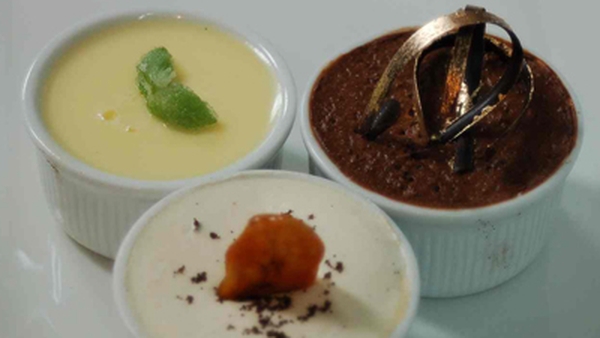 Trio Of Rich Chocolate Mousse, Banoffi Pie And Lem