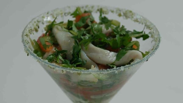 Ceviche of Sole Marinated in Fresh Limes with Cori