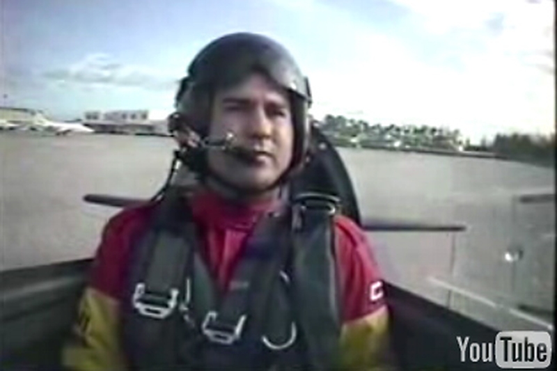 Marcus Schrenker - The search is on for the man seen here in the plane he crashed - Photo: You Tube