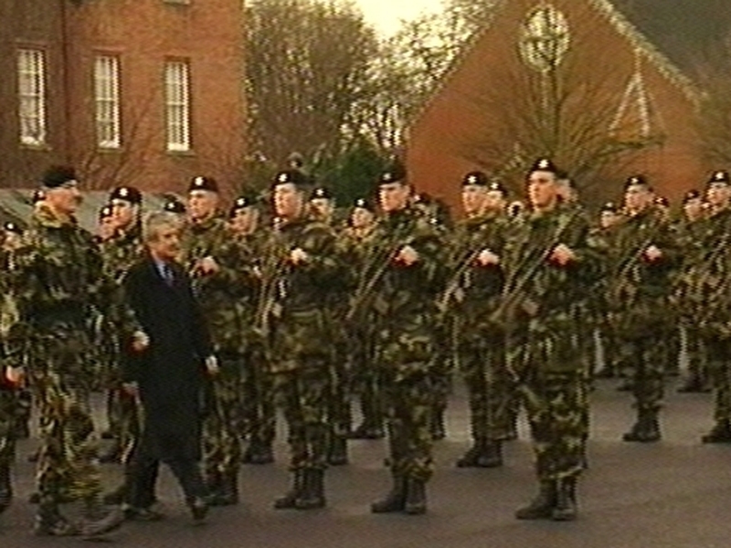 Army - Troops inspected by Minister O'Dea