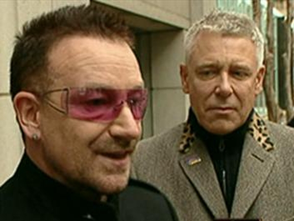 Bono and Adam Clayton - Inaugural event