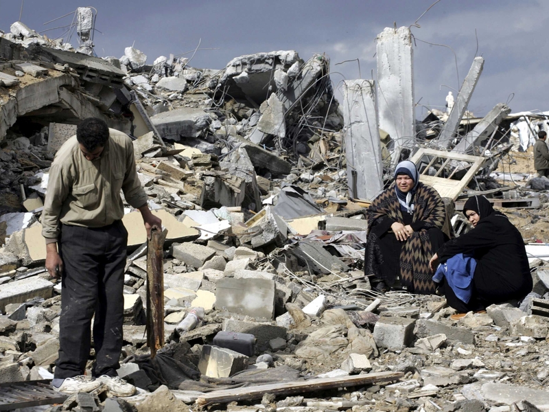 Gaza - Homes destroyed during Israel operation