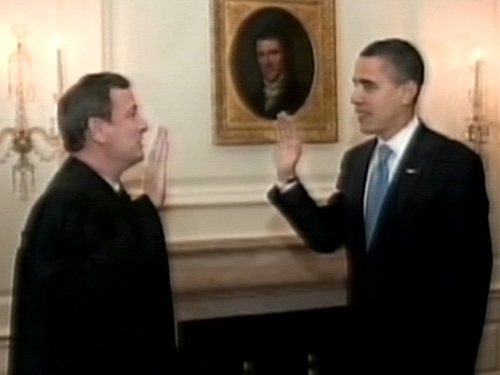 Barack Obama - Second oath a precaution