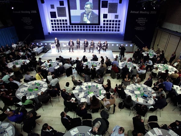 Davos - Bankers thin on the ground