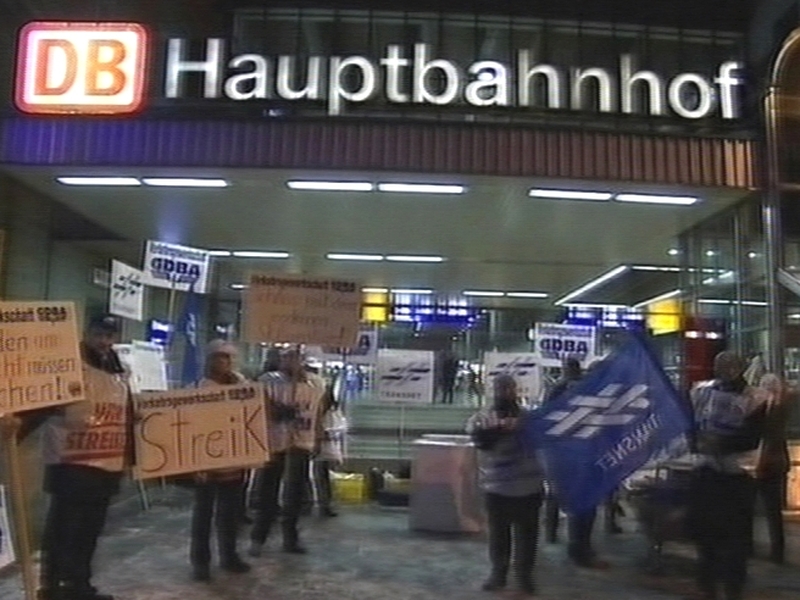 Germany - Rail workers strike