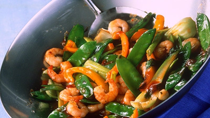 Spicy Prawn Stir Fry