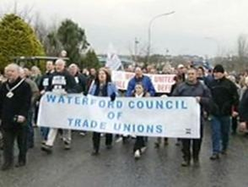 Waterford - Protest in support of Waterford workers