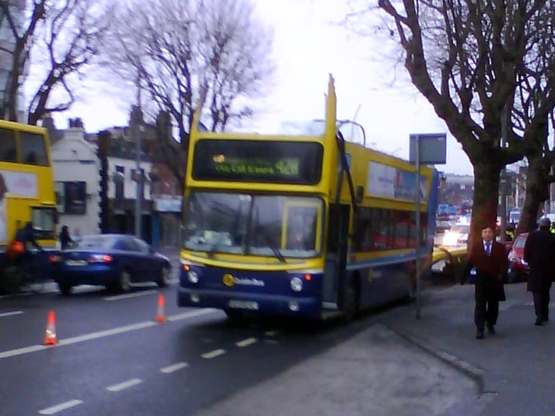Amiens Street - Driver injured in crash - (Pic: Karl Hamilton)