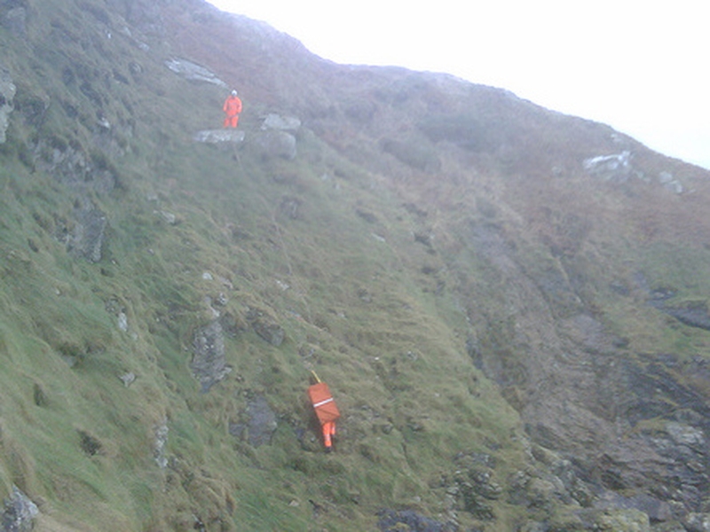 Howth Head - Team climb to rescue woman