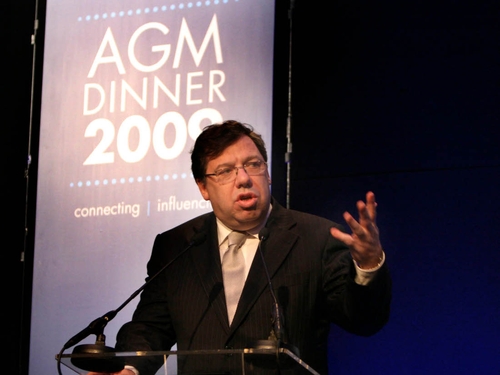 Brian Cowen - Passionate speech to business leaders