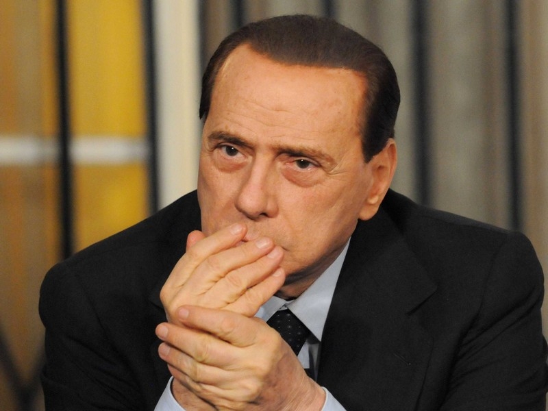 Silvio Berlusconi - Labelled protest a 'farce'
