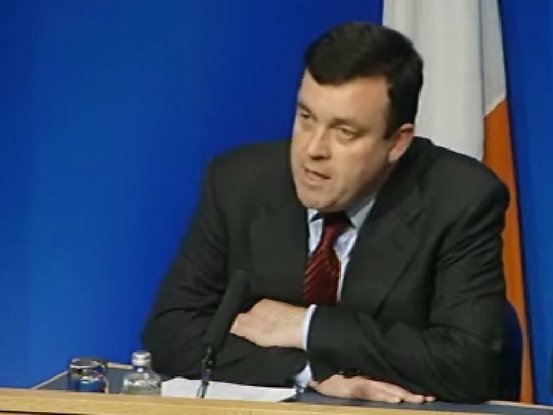 Brian Lenihan - Speaking at a news conference last night