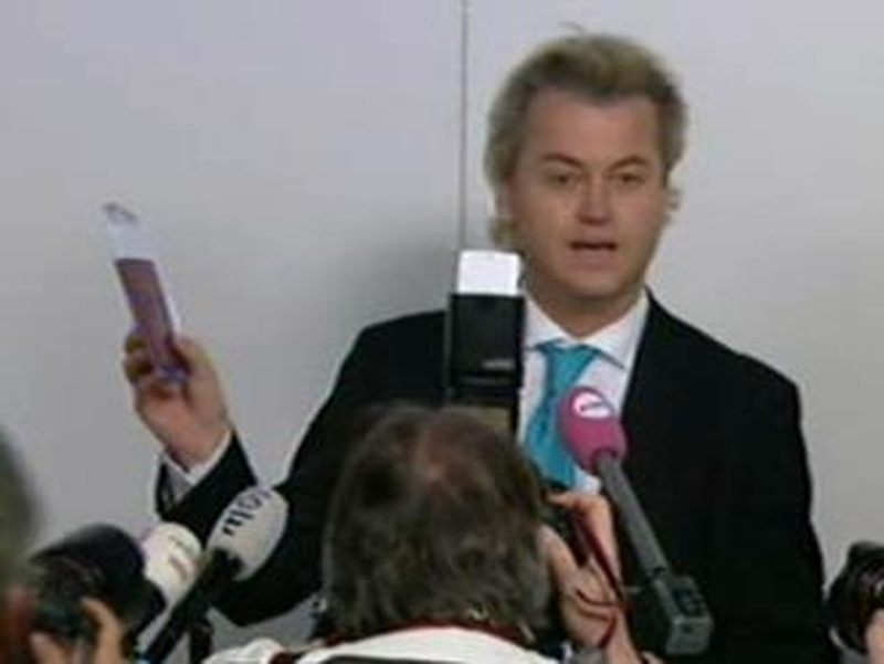 Geert Wilders - Banned from Britain for his anti-Islam film