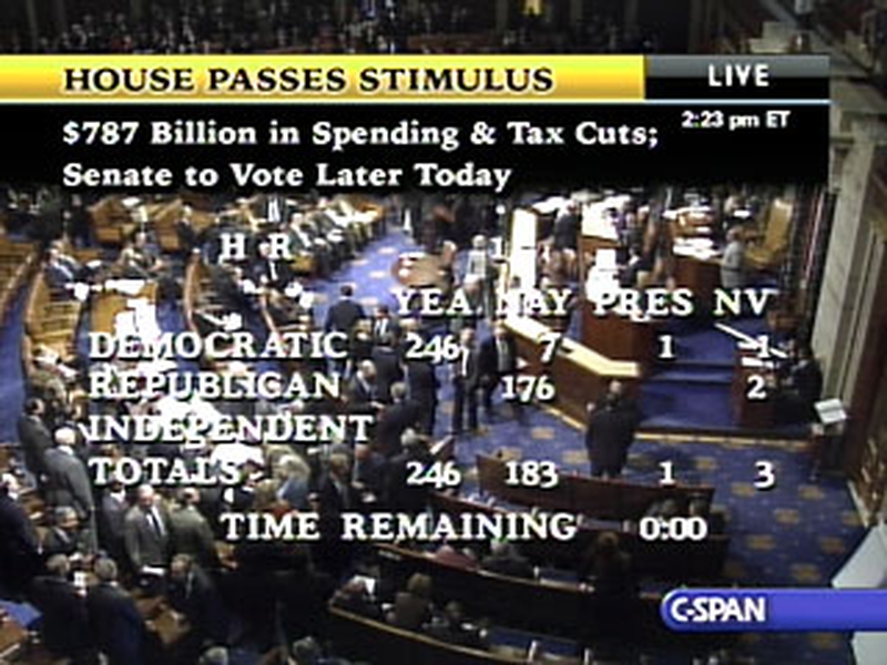 US Congress - Stimulus bill headed for approval in the Senate