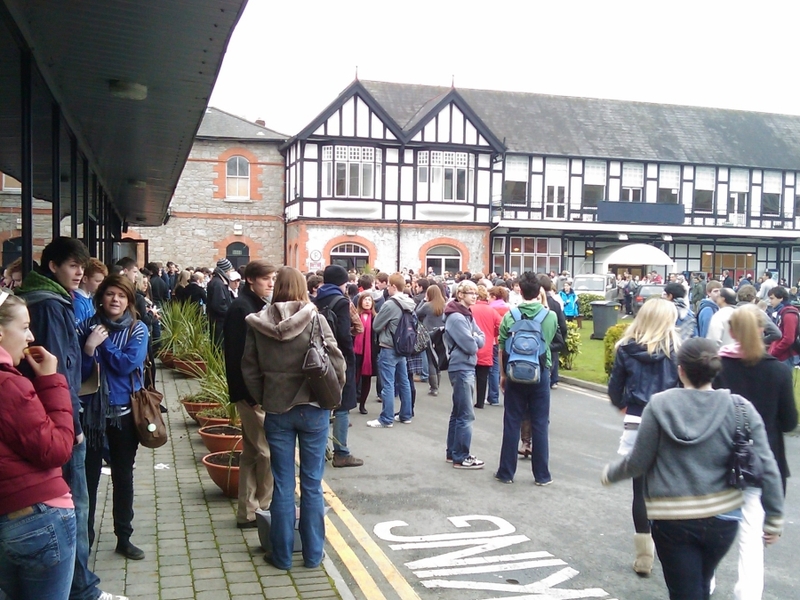 RDS, Dublin - Students await HPAT