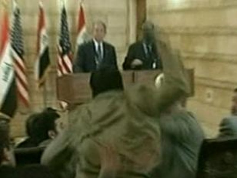 Muntadhar al-Zaidi - Hurled his shoes at George W Bush