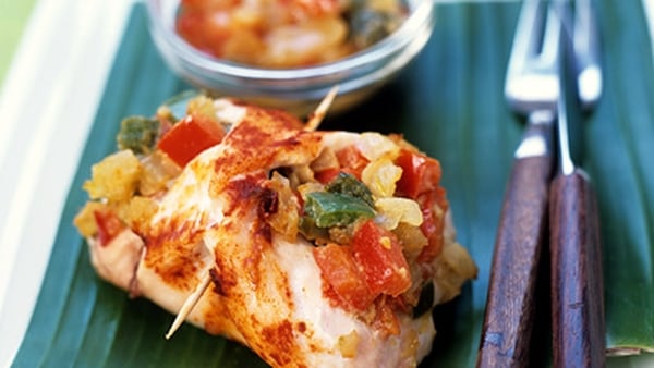 Parmesan Chicken with Tomato sauce and Rustic Pota