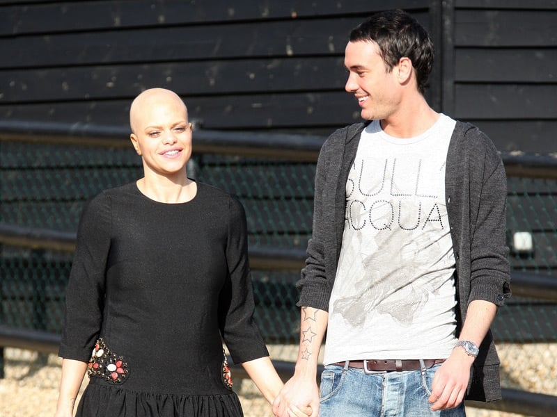 Jade Goody pictured with new husband Jack Tweed