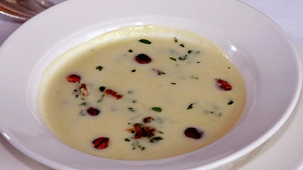 Jerusalem Artichoke Soup with Pancetta, Parsley &