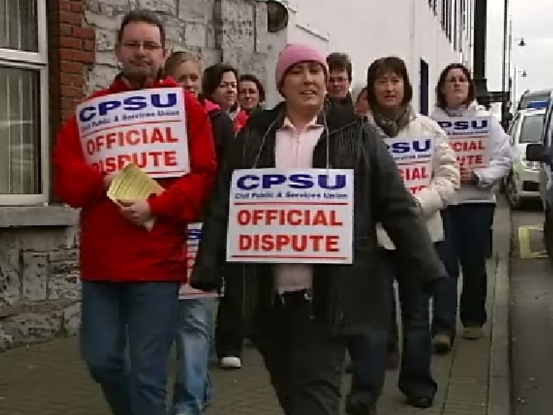 Sligo - CPSU workers protest