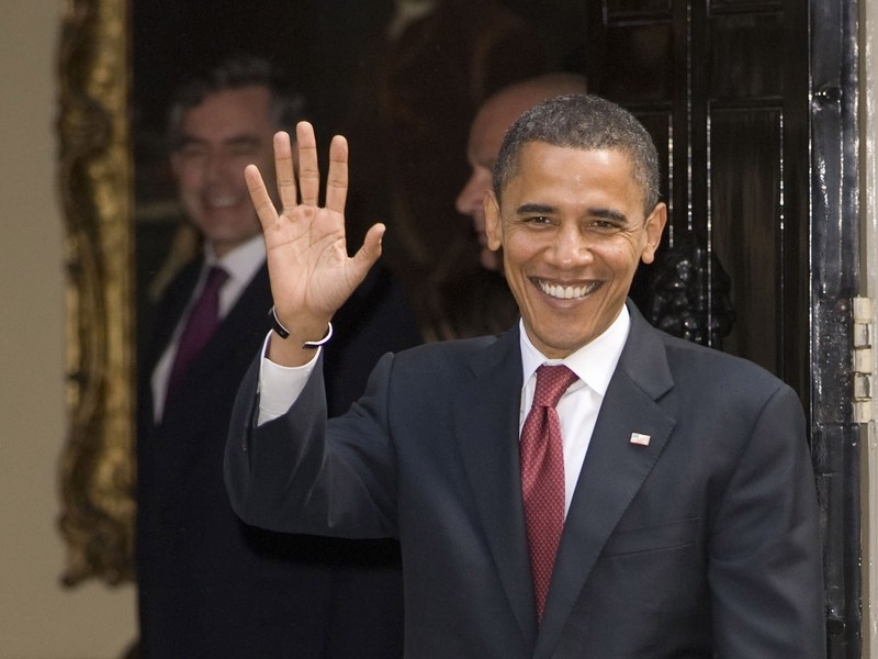 Brown &amp; Obama - First meeting on US soil