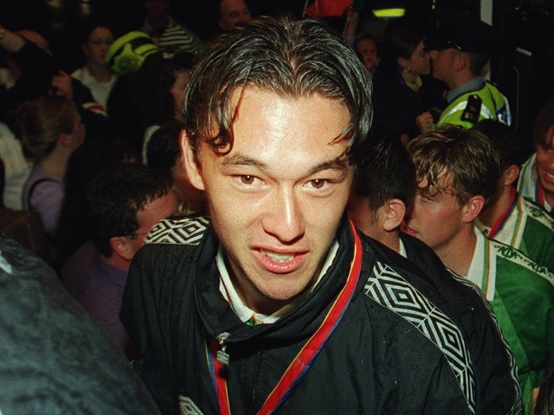 A youthful Alex O'Reilly after Ireland's U-18 European Championships success in 1998