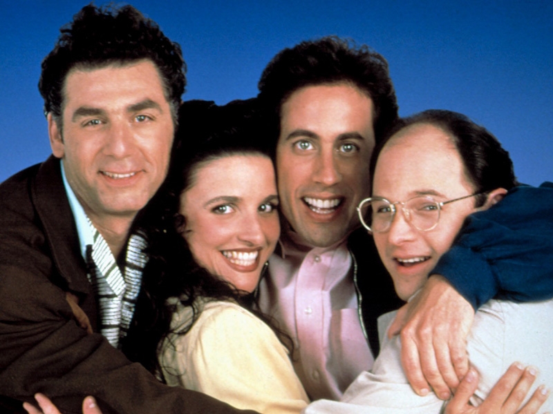 Seinfeld key cast members Michael Richards, Julia Louis-Dreyfuss, Jerry Seinfeld and Jason Alexander