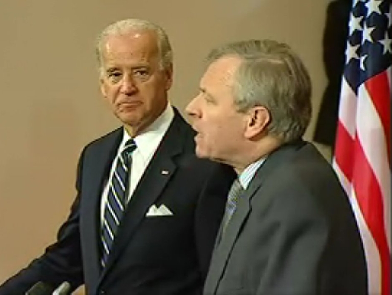 Biden &amp; Scheffer - Met about Afghanistan this morning