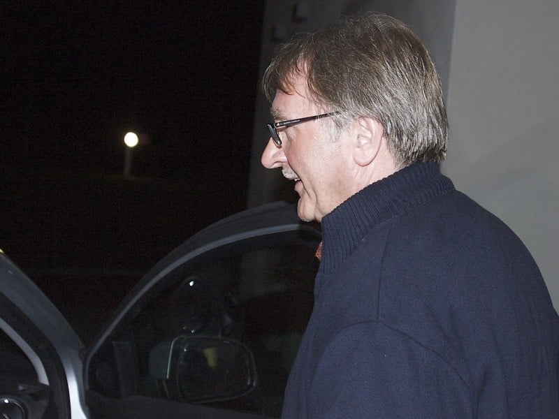 Gerald McCarthy heads for home after stepping down yesterday evening