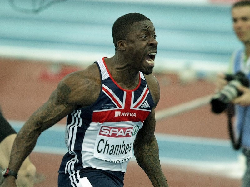 Dwain Chambers won the men's 60m title at Doha