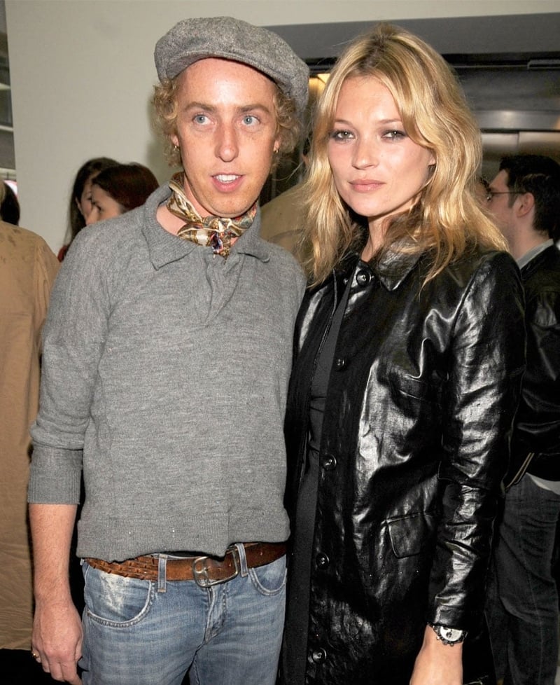 James Brown with supermodel and friend Kate Moss