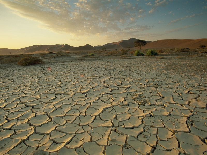 Drought - A drought like this one in Namibia could become a reality in parts of Europe