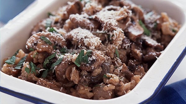 Roasted Garlic and Mushroom Risotto