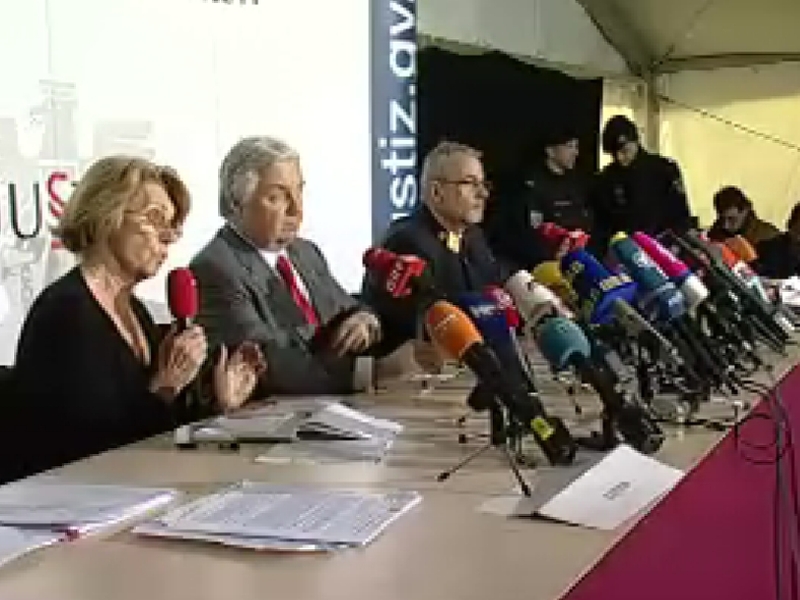 Court officials - News conference after sentencing