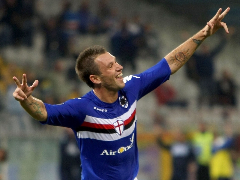 Antonio Cassano is one of the in-form players in Serie A
