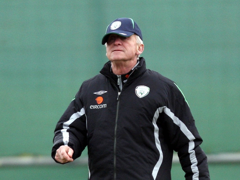 Giovanni Trapattoni at training today
