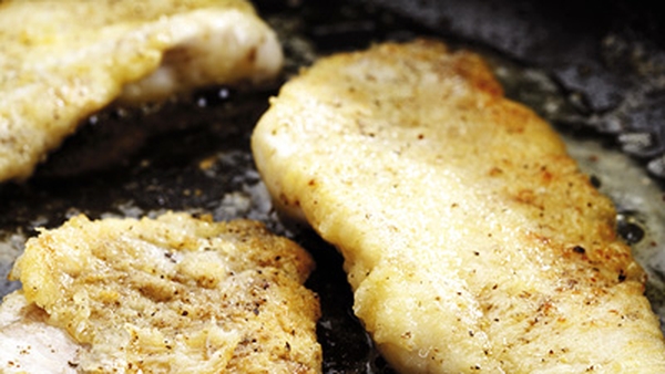 Pan Fried Monkfish in Shallot Crumb with White Oni
