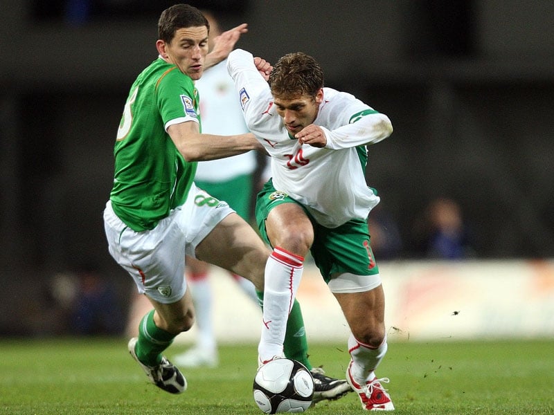 Stiliyan Petrov set up Bulgaria's second goal in Sofia on Wednesday