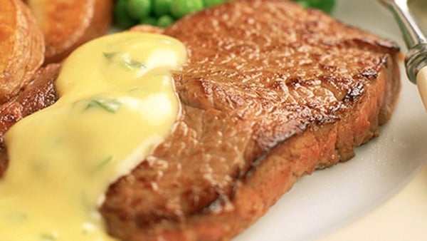 Prime Irish Rib Eye Steak, Honey Roasted Root Vege