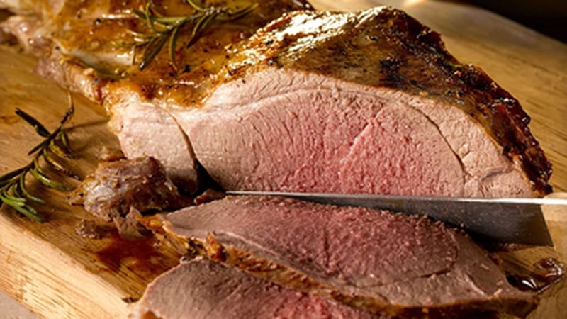 Butterflied Leg of Lamb with Summer Salad